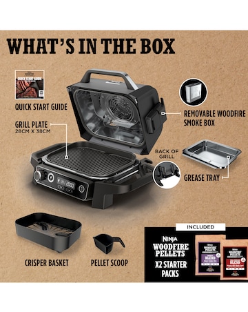 Ninja Woodfire Electric BBQ Grill & Smoker OG701UK