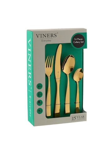 Viners Purity Gold 16 Piece Cutlery Set