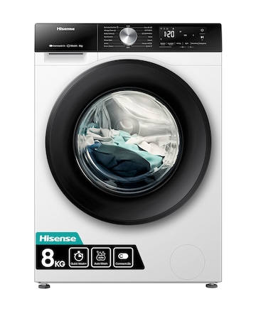 Hisense 3S Series WF3S8043BW WiFi-enabled 8kg 1400 Spin Washing Machine - White