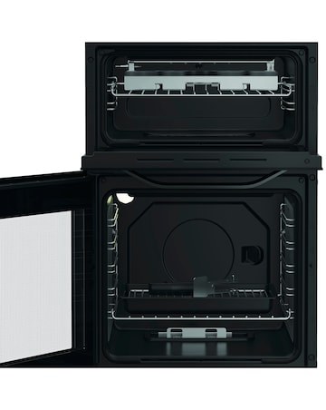 Hotpoint HTG5GCB 50cm Gas Twin Cooker - Black