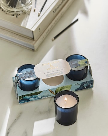 Hydrangea & Jasmine Set of 3 Votive Candles