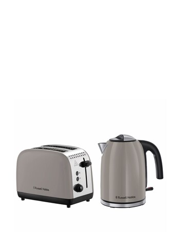 Russell Hobbs Classics Kettle & 2 Slice Toaster Bundle Mocha