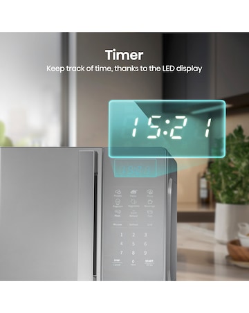 Hisense H20MOMSS4HGUK Mirror Silver Microwave 20L