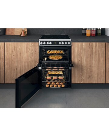 Hotpoint HDM67V8D2CX/UK 60cm Electric Double Cooker + Installation