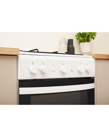 Indesit Cloe IS5G1KMW Gas Single 50cm Cooker White + Installation