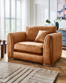 Goliath Faux Leather Snuggler Chair