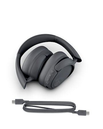 JLab JBuds Lux Active Noise Cancelling Over-Ear Headphones - Graphite