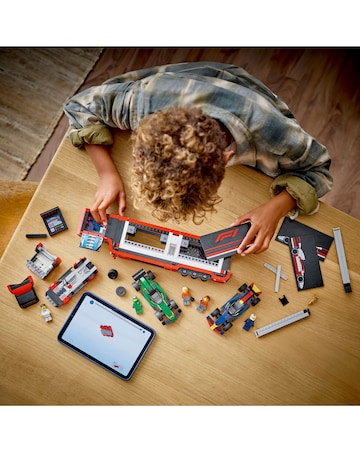 LEGO City F1 Truck with RB20 & AMR24 F1 Cars Playset 60445