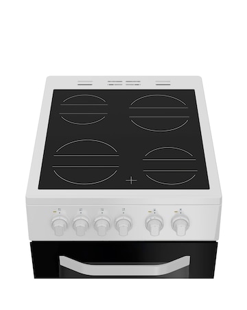 Hotpoint HTE5VCW 50cm Electric Twin Cooker with Ceramic Hob - White Installation