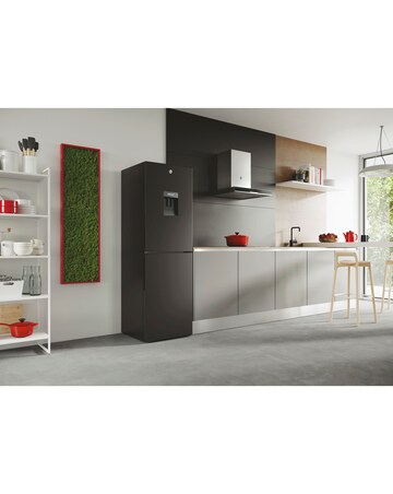 Hoover HOCT3L517EWBK-1 H FRIDGE 300 Low Frost Fridge Freezer - Black - E Rated