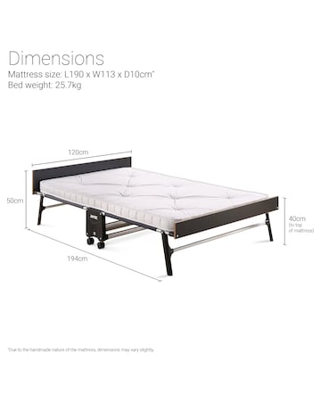 Jay-Be Supreme Automatic Folding Bed with Rebound e-Fibre Mattress Small Double