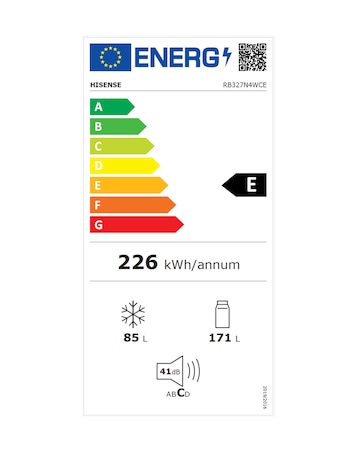Hisense RB327N4WCE Fridge Freezer 183 CM
