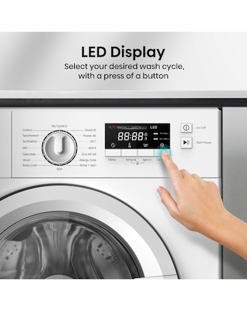 Hisense 3 Series WF3M741BWI Integrated 7kg Washing Machine 1400rpm White