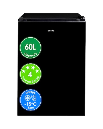 Abode A85UCFZ482E1B 50cm Undercounter Freezer - Black