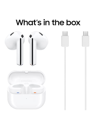 Samsung Galaxy Buds3 Wireless Earbuds - White - Galaxy AI