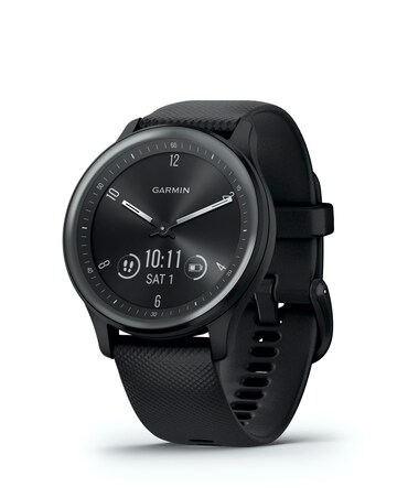 Garmin Vivomove Sport Smart Watch - Black with Silicone Band