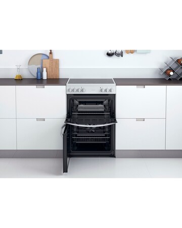 Indesit ID67V9KMW/UK Electric Double Cooker - White