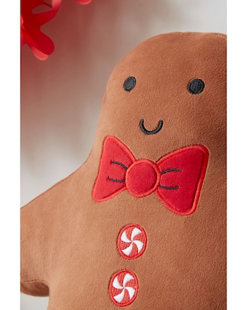 Catherine Lansfield Gingerbread 3D Shaped Cushion