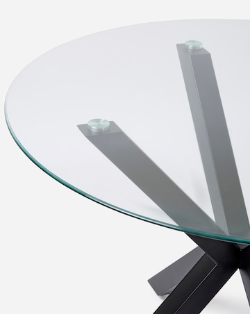 Bodie Black Dining Table with 4 Emilie Velvet Chairs