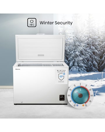 Hisense FC386D4AWLE Static 297L Chest Freezer - White