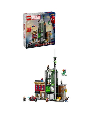 LEGO Marvel Spider-Man vs. Oscorp, Kids' Super Hero Building Kit Gift 76324
