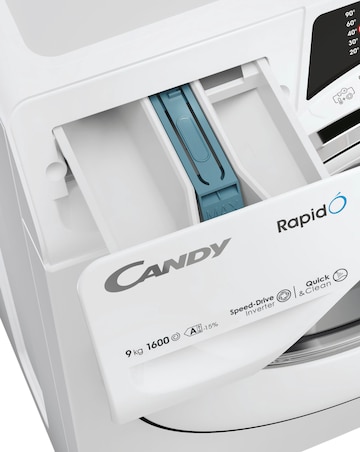 Candy RapidO 9kg 1600rpm Washing Machine White
