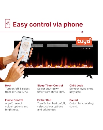 Dimplex Sierra Linear 60 Fireplace Fire Suite