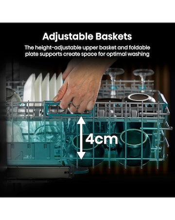 Hisense HV16CUK Fully Integrated Full Size Dishwasher 16 Place Settings Black