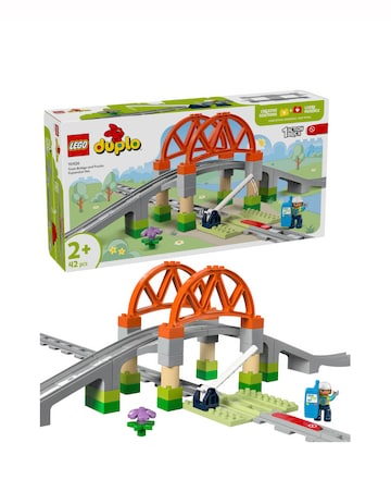 LEGO DUPLO Train Bridge and Tracks Expansion Set Toy 10426