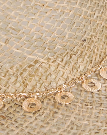 Gold Chain Trim Sun Hat