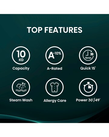 Hisense WF1Q1041BW 1 Series 10kg 1400 Spin Washing Machine - White