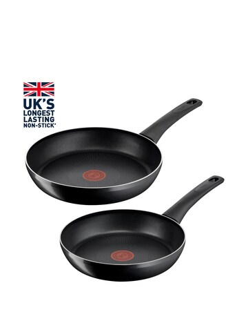 Tefal Titanium Force Twin 20cm and 26cm Frying Pan Set