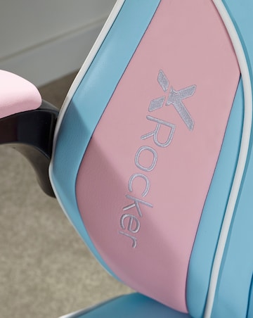 X Rocker Maverick Ergonomic PC Office Gaming Chair - Bubblegum Blue/Pink