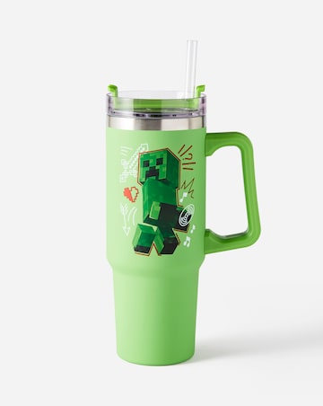 Minecraft Steve & Creeper 900ml Tumbler & Straw