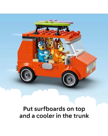 LEGO Bluey: Bluey's Beach & Family Car Trip, Building Kit 11202