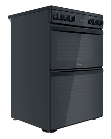 Indesit ID67V9KMB/UK 60cm Electric Double Cooker + Installation