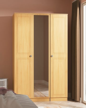 Richmond Ready Assembled 3 Door Mirrored Wardrobe