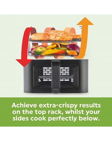 Salter EK6534 Verticook View Dual Basket Air Fryer with Viewing Windows