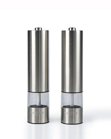 Salter Stainless Steel Electric Mill Set