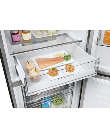 Haier Series 3 HDPW3618DNPK Wifi Connected 185cm 60/40 Fridge Freezer - Silver