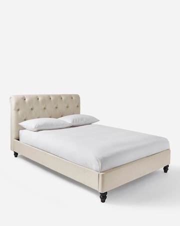Megin Buttoned Bed Frame