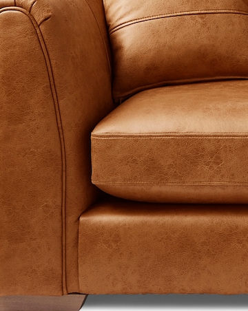 Goliath Faux Leather 3 Seater Sofa