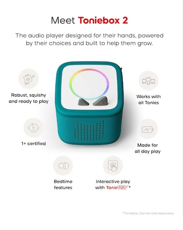 Tonies Toniebox 2 Starter Set with Creative Tonie Rubie - Tropical Teal