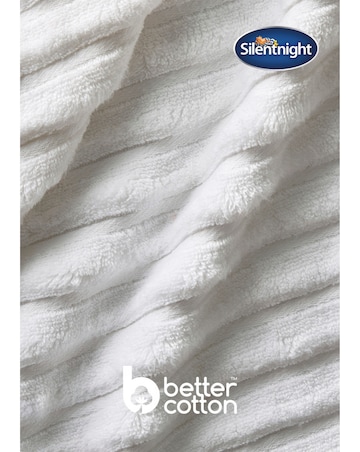 Silentnight Ribbed Cotton Towels Packs of 2