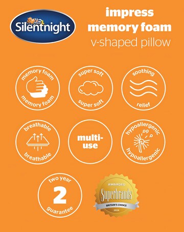 Silentnight Impress Memory Foam V-shaped Pillow