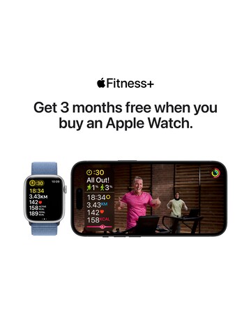 Apple Watch Series 9 Cellular 41mm Midnight Aluminium Case, Sport Band - M/L