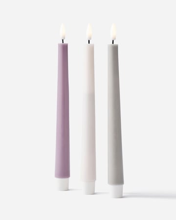Pastel Taper LED Candles