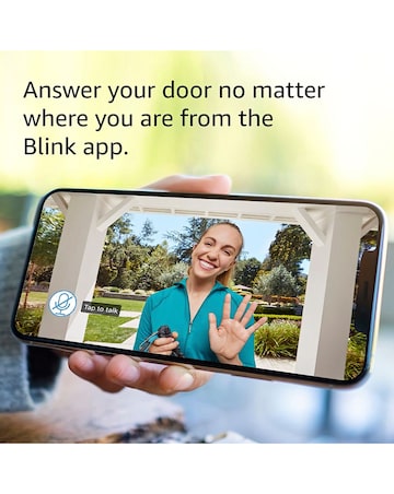 Blink Video Doorbell with Sync Module 2 - Black