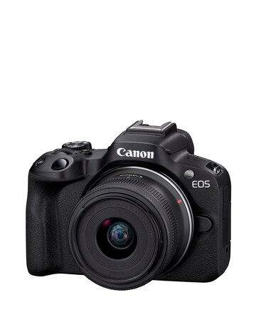 Canon EOS R50 APS-C Mirrorless Camera inc RF-S 18-45mm Lens - Black