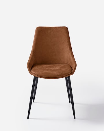 Bodie Black Dining Table with 4 Etta Faux Leather Chairs